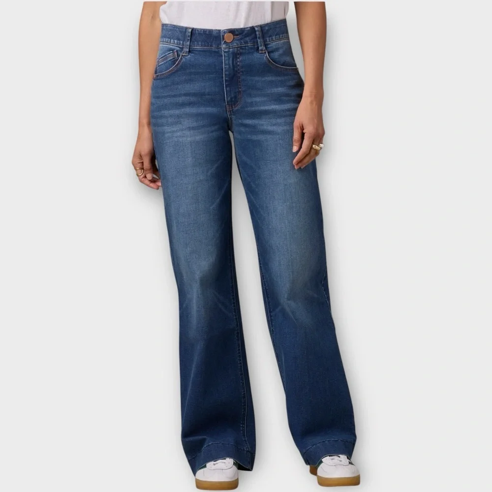 Wit & Wisdom Sam High Rise Wide Leg Jeans 0